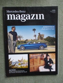 Mercedes Benz magazin 2/2016 C-Klasse Cabrio,GLC Coupé,CLA 45 AMG 4Matic,