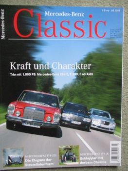 Mercedes Benz Classic 3/2006 280E +E500 W124,E63 AMG W211,Typ 320,Typ OE,350SL R107,G-Modelle,