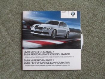 BMW M Performance Konfigurator Deutsch/Englisch Juli 2012 DVD F20 F90 X6 X5