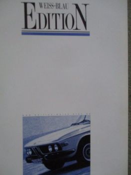 Edition Weiss Blau Oktober/November 2003 BMW 2800CS E9,z1 Roadster,Glas GT,E24,