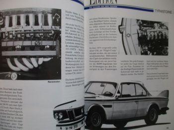 Edition Weiss Blau Oktober 1993 BMW 2002,Typhistorie 3.0CSL Leichtbauch Coupés,7er E32,