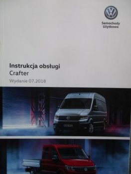 VW Crafter Instrukcja obslugi (SY SZ) TDI 75kw 103kw 130kw Polnisch Juli 2018