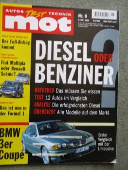 mot 6/1999 BMW 323Ci E46 coupe,Diesel vs. Benzinere Lupo SDi vs. 1.0,Astra,Passat Variant (3b),C200CDi vs. C180