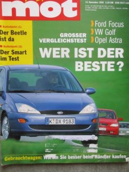 mot 24/1998 Ford Focus 1.6 16V Ghia vs. Astra G 1.6 16V Comfort und Golf 1.6 Comfortline,Mitsubishi Space Wagon GDi Motion