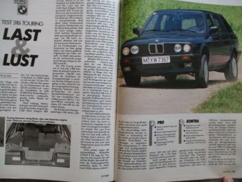 mot 19/1989 BMW 318is E30,850i E31,318i Touring E30,524td E34,z1,750i,Ford Fiesta vs. Renault 5,