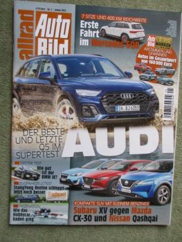 Auto Bild allrad 1/2022 Mercedes Benz EQB,BMW iX xDrive50,Audi Q5 45TFSi,BMW X3 X4,Vergleich