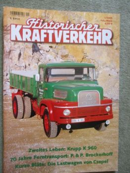 Historischer Kraftverkehr 1/2005 Krupp K960,Vomag,Csepel LKW