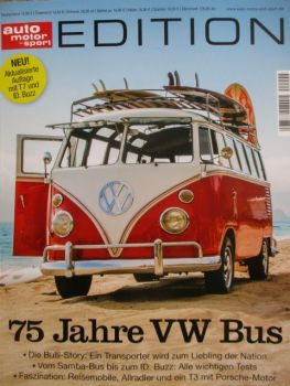 auto motor & sport Edition 75 Jahre VW Bus T1 T2 T3 T4 T5 T6 +T7 +ID.Buzz