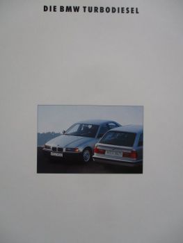 BMW 325td E36 Limousine +525td tds Limousine +Touring Katalog März 1993