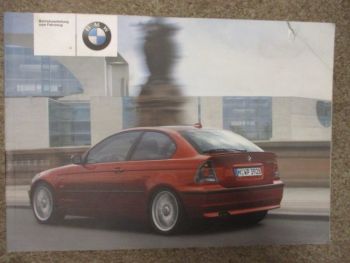 BMW 316ti 318ti 325ti 320td E46 Compact Anleitung August 2002