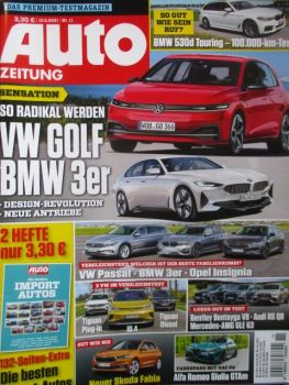 Auto Zeitung 11/2021 BMW 530d Touring Dauertst G31,VW ID.4,Tiguan 1.e hybrid, Tiguan TDI, Giulia GTAm,Challenger X150