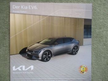 Kia EV6 Preise/Daten 58kwh und 77,4kwh Modelljahr 2023