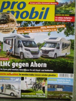 pro mobil 8/2022 Sunlight Cliff 4x4,Adria Matrix MB Supreme,Weinsberg Carabus,Dethleffs Globetrail,Bürstner Lyseo I