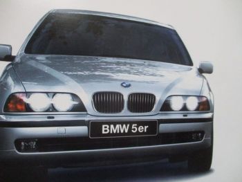 BMW 5er E39 Anzeigenstrecke Großformat Katalog Vorstellung 30X42cm Format