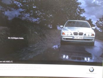 BMW 5er E39 Anzeigenstrecke Großformat Katalog Vorstellung 30X42cm Format