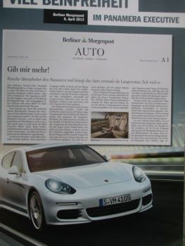 Porsche Panamera Modelle Pressestimmen Großformat Katalog 30x40cm