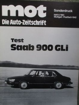 mot 4/1981 Saab 900 GLi Testbericht