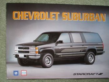 Starcraft Chevrolet Suburban K2500 Prospektblatt 1994 6.5l V8 Turbo Diesel 140kw