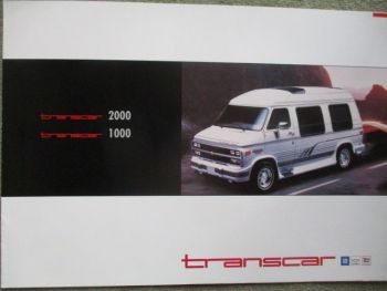 Transcar GM Chevrolet transcar 2000 und 1000 Prospekt 1995 5.7L V8 149kw +6.5L V8 Dieselmotor 116kw