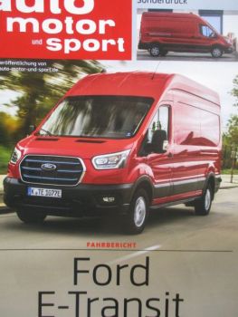 auto motor & sport Fahrbericht Ford E-Transit Sonderdruck