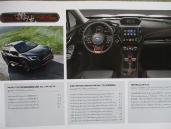 Subaru Forester Sonderedition +edition exclusive cross Katalog+Preise August 2022