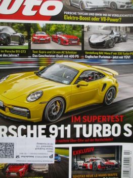 sport auto 2/2021 Porsche 911 GT3, Vantage AMR, BMW Z4 M40i G29 vs. GR Supra von AC Schnitzer,
