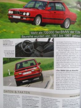 Motor Klassik Kauf-Ratgeber Klassische BMW E3,E21,E12,E30,E24,E23,E28,E38,Z3,Z4,8er E31,