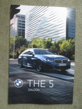 BMW 520i +hybrid 530i 540i M550i xDrive 518d 520d 530d 540d 520e 530e 545e G30 Katalog Englisch März 2021