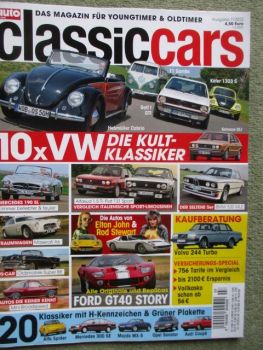 Auto Zeitung classiccars 7/2022 Hebmüller Cabrio,T1 Samba,1303S,Golf1 GTi,Mini Bradspeed,300SE W140,BMW 530MLE E12