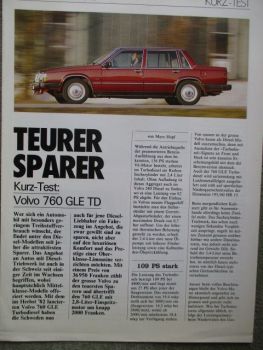 Auto Illustrierte 4/1983 Volvo 760 GLE TD Kurztest Schweiz