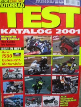 Reise Motorrad Test Katalog 2001 Suzuki GSX-R 1000,Aprilia RST,Triumph Tiger,Sachs Beast