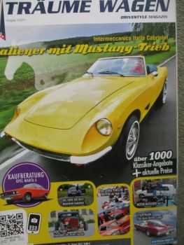 Träume Wagen 13/2011 Intermeccanica Italia Cabriolet,Opel Manta Kaufberatung,73er Buick Riviera Coupé
