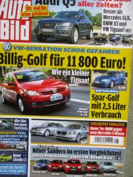 Auto Bild 28/2008 Dacia Sandero vs. Aveo vs. Getz vs. Fabia vs. Polo,VW Gol,R-Klasse vs. Espace vs. Bus,