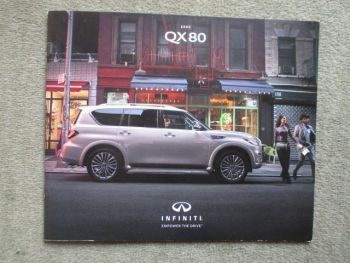 Infiniti QX80 2020 Prospekt Englisch USA Broschüre