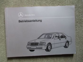 Mercedes Benz S350 Turbodiesel W140 Betriebsanleitung Deutsch Dezember 1993 NEU