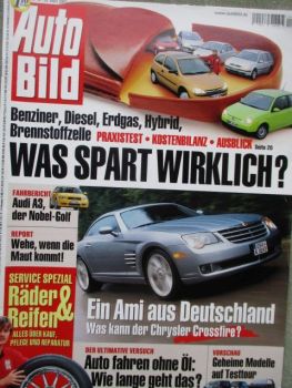 Auto Bild 13/2003 Chrysler Crossfire, Audi A3,Citroen XM,