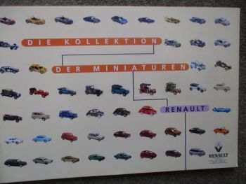Renault die Kollektion der Miniaturen Katalog im Mai 1997