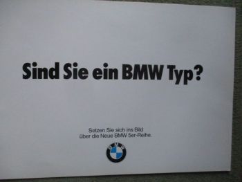 BMW 5er Reihe E28+Folie Sind Sie ein BMW Typ? Katalog 1981