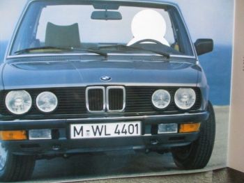 BMW 5er Reihe E28+Folie Sind Sie ein BMW Typ? Katalog 1981