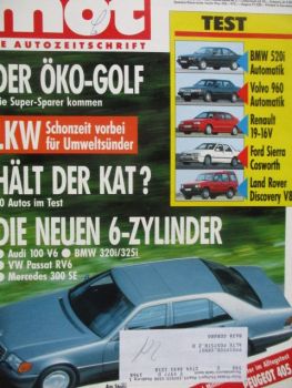 mot 2/1991 BMW 520i A E34,Renault 19 16V,Volvo 960,Land Rover Discovery V8,Sierra Cosworth,BMW 850i E31