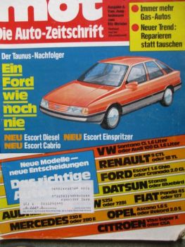 mot 23/1981 Mitsubishi Galant 2000GLS,VW T3 Caravelle D,Fiat Ritmo Diesel,Mercedes Benz 230E Dauertest,