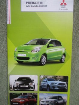Mitsubishi Preisliste 3/2013