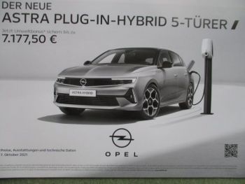 Opel Astra L Plug-In-Hybrid 5-türer 7. Oktober 2021