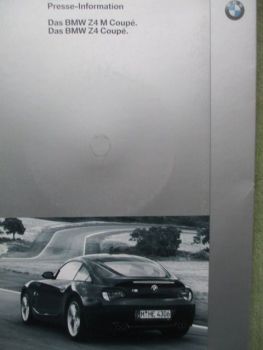 BMW Z4 Coupé E86 +M Presseinformation Januar 2006+CD