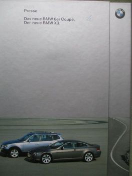 BMW 6er Reihe E63 coupé +X3 E83 Pressebox
