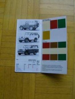 Toyota Preisliste 1979 Starlet Corolla Tercel Carina Celica Coro