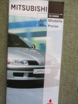 Mitsubishi Preise 12/2000