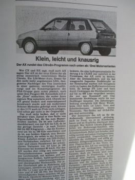 Citroen AX Testberichte Pressespiegel intern