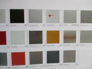 VW Lacke, Sitzbezüge,Dekore und Verdecke Modelljahr 2017