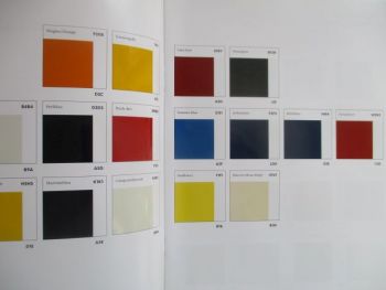 VW Lacke,Sitzbezüge und Dekore Modelljahr 2010